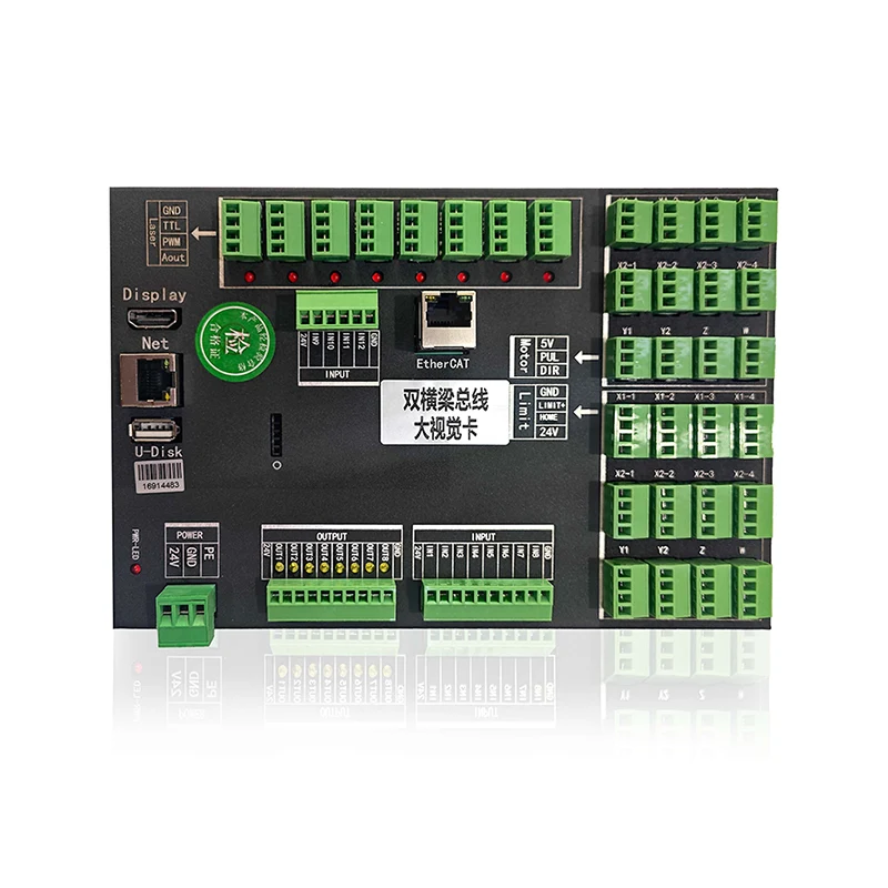 ZJE716-130-2000N Galvanometre Çift Uçuş Cam için Ethercat Lazer Kontrol Kartı